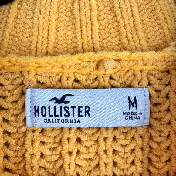 Hollister knitted crew neck oversized cropped sweater fall winter spring holiday - Picture 5 of 8